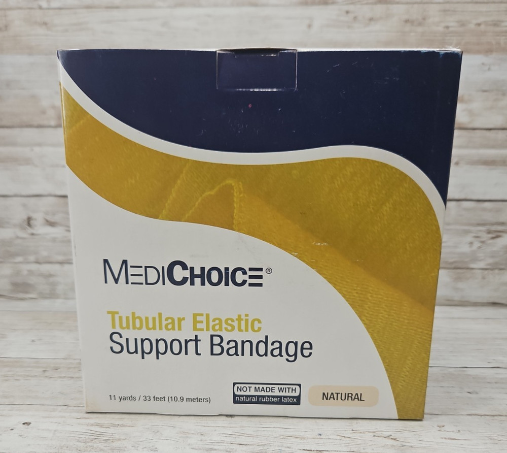 MediChoice Tubular Elastic Support Bandage Natural Size F 4 In x 11 yds MADE USA