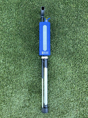 Ta-Da Chair Step2Gold Portable Walking Stick, Cane w Folding Seat – 36.2″- BLUE