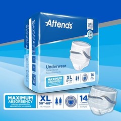 Attends Adult Underwear XL 56 Count Maximum Absorbency