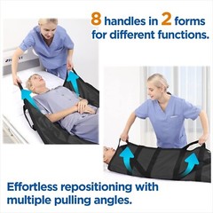 Ergonomic Patient Transfer Sheet – Waterproof & Washable with Heavy-Duty Handles