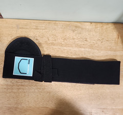 AbdomenCare Adjustable Hernia Support Belt Compression Abdomen Black One Size