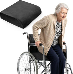 Chair Cushion for Elderly – 4″ Thick Booster Seat Cushion for Easy Rise, Dual-La