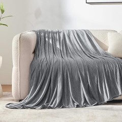 Nanotex Cooling Blanket for Hot Sleepers, Double-Sided Cold King Dark Grey
