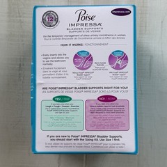 Poise Impressa Bladder Support Tampons, Size 1, 21 Count, Exp2023 FREE SHIP Read
