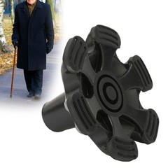 Cane Tips 6 Pillar Design Nonslip Rubber 19mm Crutch Tips with Walking for Stick