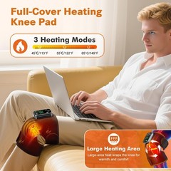 Knee Massager with Heat, FSA Eligible Items, Cordless Rechargeable Heating Pa…