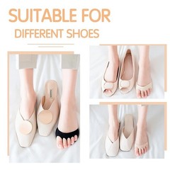 Five Toes Forefoot Pads for Women High Heels Half Insoles Foot Pain Care Cushion