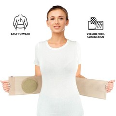 Umbilical Hernia Belt for Men and / 6.25″ Abdominal Binder With Hernia Pad/Po…
