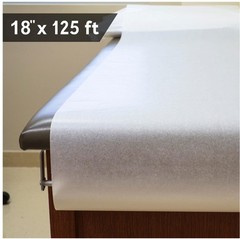 Exam Table Paper – 18“x125’ Disposable Standard White Textured Crepe Medical…