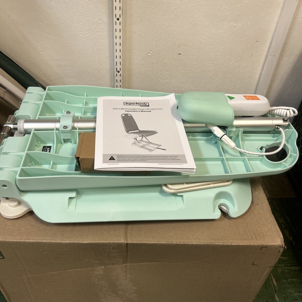 SuperHandy Portable Floor & Bath Lift – 26V 330 lb Open Box “new”