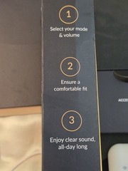 NEW Audien Hearing ATOM one 1 Wireless Rechargeable OTC Hearing AIDS