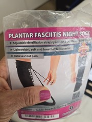 NEW Plantar Fasciitis Stretch Night Sock – Black