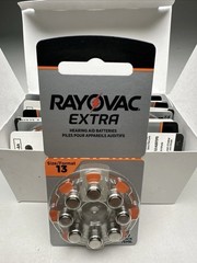 40 Rayovac Extra Hearing Aid Batteries Size 13 Orange Tab 8 Pack 2027 5 Packs
