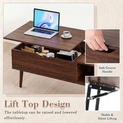 Sweetcrispy Coffee Table Lift Top Coffee Tables For Living Roomsmall Rising
