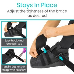 All-Purpose Boot Closed Toe Post-Op Medical Shoe Black ALL SIZES New ! FAST SHIP