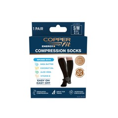 Copperfit Energy compression socks, black, l/xl, NIB