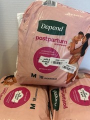 54 Count Depend Women’s Postpartum Bladder Incontinence Underwear Panty Medium