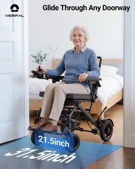 36lb Lightweight Foldable Electric Wheelchair Power Wheelchairs Mobility Scooter