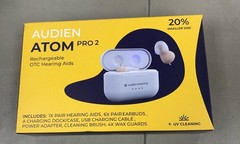 Audien Hearing Atom Pro 2 Rechargeable, over the counter, Hearing Aid, 0.6 lb 2
