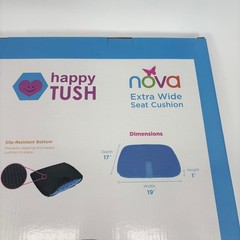 Nova Happy Tush Gel Cell Seat Cushion Coccyx Car Bath Office Extra Wide 2607-R