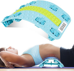 Back Stretcher, Pneumatic Inflatable Lumbar Support Board with Hand Pump & Relea