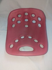 BackJoy Posture+ Ergonomic Seat Cushion Posture Support Red Black Used, Red