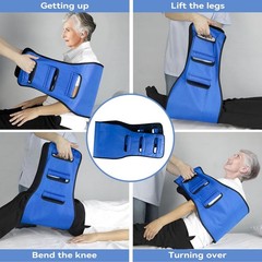 Transfer Belt for Patients with Handle Grips and Padded Supports for Elderly and