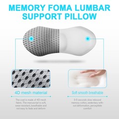 Lumbar Support Pillow for Office Chair, Memory Foam Lumbar Pillow for Lower …