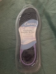 curves gel insoles new in sealed package size 5-10 set of 2 women’s heel & arch