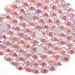 Beadsland 2880pcs Flat Back Crystal Rhinestones Round Gems for Nail Art and Craf