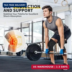 CAMBIVO 2 Pack Knee Braces for Women & Men, Knee Compression Sleeves for Knee Pa