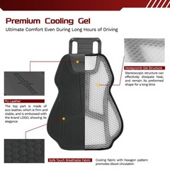 Universal Car Seat Back Protector Mat Pad Gel Breathable Cushion for Auto Truck