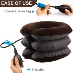 Cervical Neck Traction Device Collar Brace Support Pain Relief Stretcher Therapy
