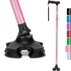 Foldable Walking Cane for Men & Women,Adjustable,Lightweight,Self Standing Pivot