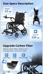 🌻VIPLAND carbon fiber model. 🌟Electric Wheelchair Airline Approved