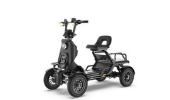 Heavy Duty 4-Wheel Electric Mobility Scooter for Adults with Cargo Platform 500W