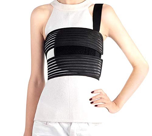 Solmyr Broken Rib Brace, Belt for Men and Medium (Pack of 1), Black