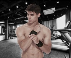 2 Pack Adjustable Wrist Brace Support Straps for Gym Carpal Tunnel Relief