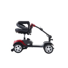 300W 300LBS 4-Wheel Foldable Mobility Scooter Purple