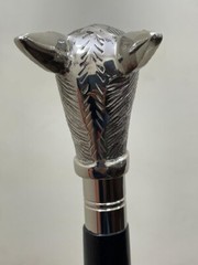 Fox Designer Brass Head Handle For Wooden Walking Stick (only Handle ) Handmade