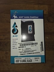 Med Spec ASO Ankle Stabilizer Brace Black X-Large New in Box