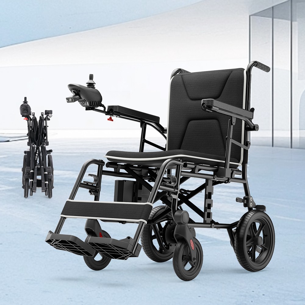 34lbs Ultra-Lightweight Electric Power Wheelchair 500W All Terrain Reverse Mute