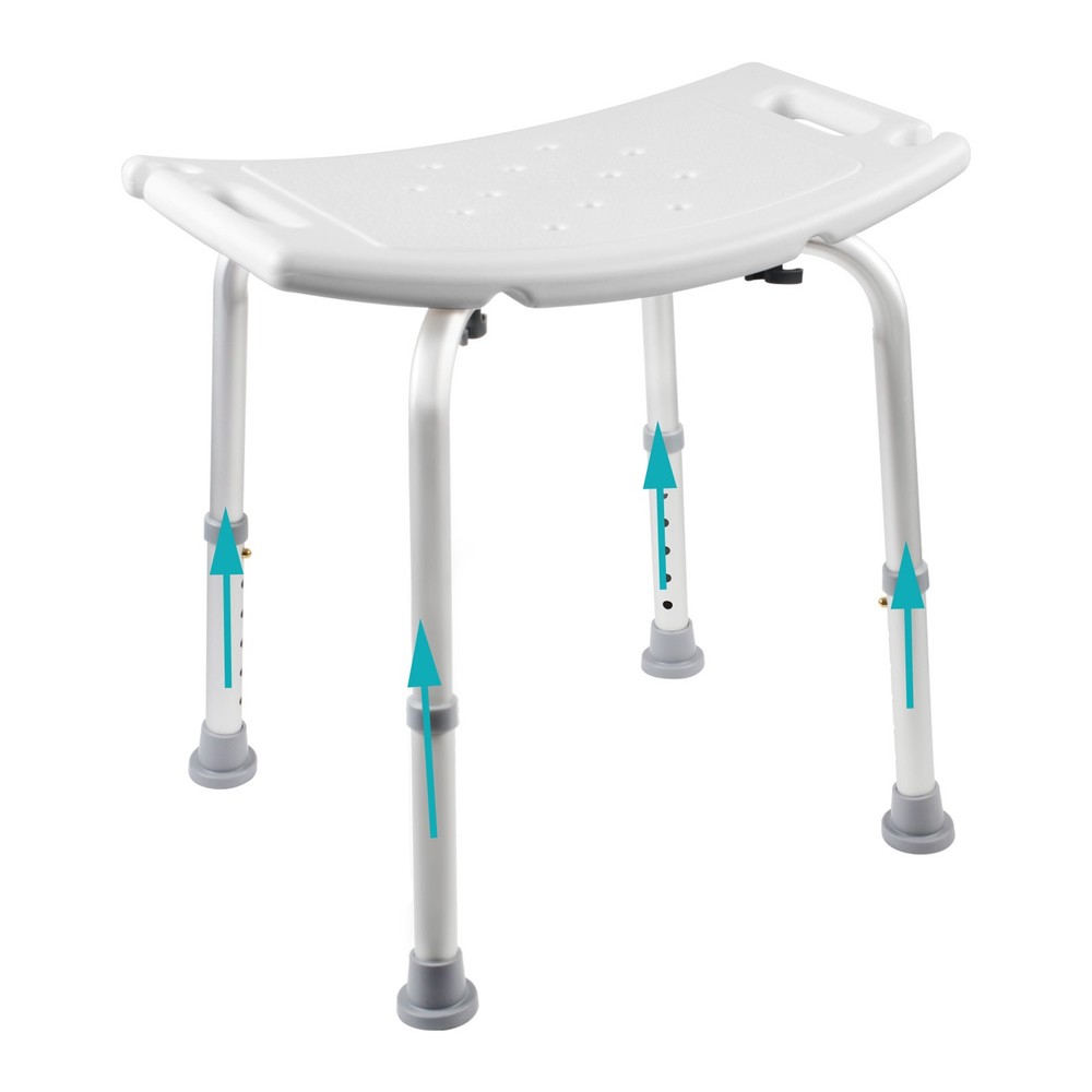 Shower Chair Bath Stool Seat Padded Height Adjustable Bathtub Shower Seat 300lb