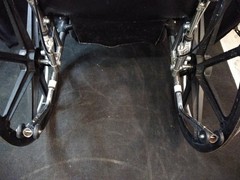 Medline Excel Reclining Wheelchair / Black Vinyl / Used / Great Condition