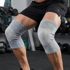Bamboo Knee Sleeve, Breathable Compress Bamboo Knee Sleeves Elastic Warm Knees B