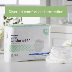 Adult Absorbent Underwear Pull On Medium Disposable Heavy Absorbency, Pack of 20