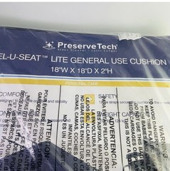 Drive Gel-U-Seat Lite General Seat Cushion 18x18x2 strap Preserve Tech E2601