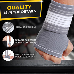 Neotech Care Hand Palm Wrist Support (Gray, Size XL, 1 Unit)