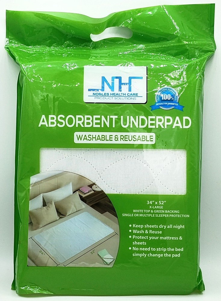 Bed Pad Quilted Waterproof Premium Quality Reusable Washable 34″x52″