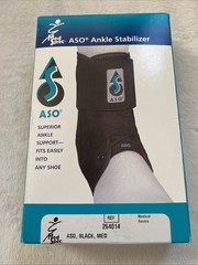 Med Spec ASO Ankle Stabilizer – Black, Size Medium